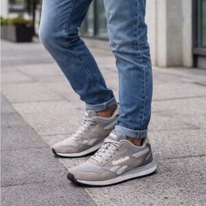 Reebok Classic Harman Run Sneakers Gray Casual Shoes Men Size 8